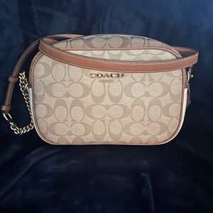 Coach Signature Canvas and Leather Crossbody Bag